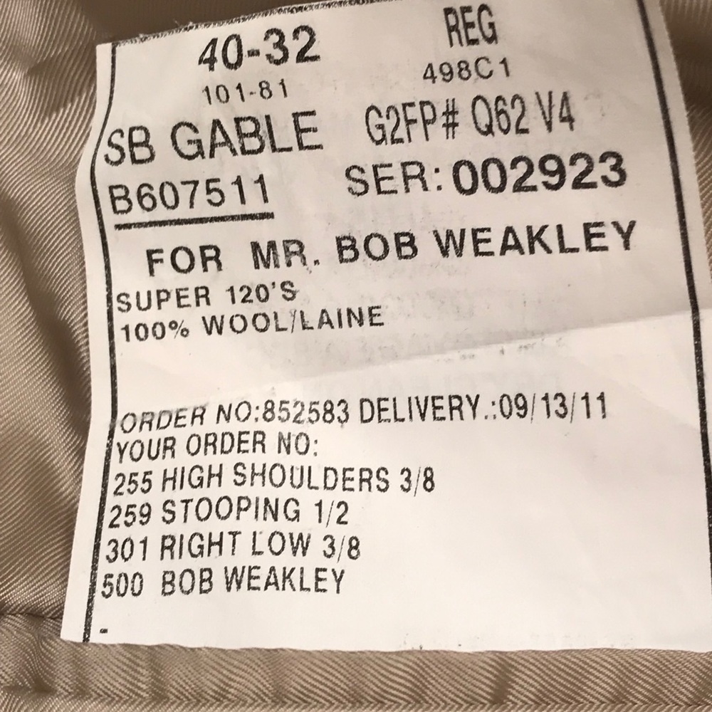 Samuelsohn Brown Stripe Wool Sport Coat Blazer - Picture 15 of 16